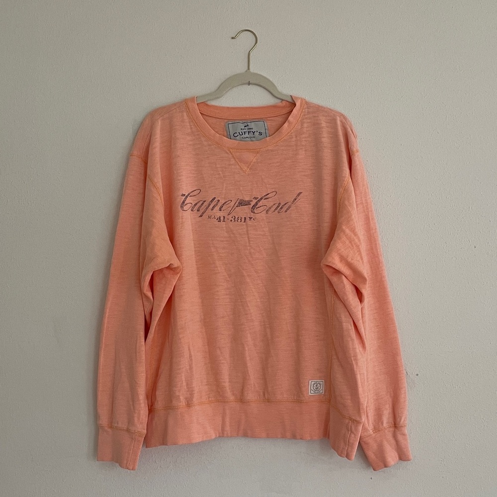 Cuffy’s Cape Cod Sweatshirt Top Washed Look Beach T-shirt
